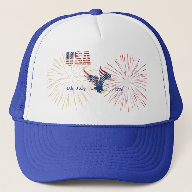 Boné Trucker Hat America 4th July  (Frente)