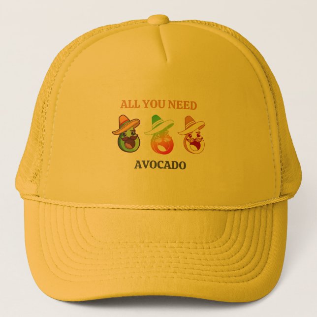 Boné Trucker Hat Avocado (Frente)