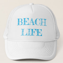 Boné Trucker Hat; Beach Life; Turquesa