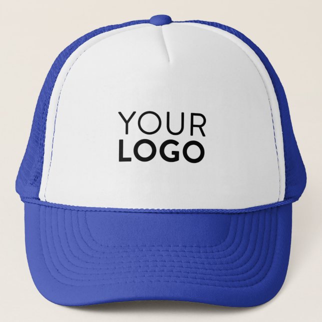 Boné Trucker Hat - Branco e Real (Frente)