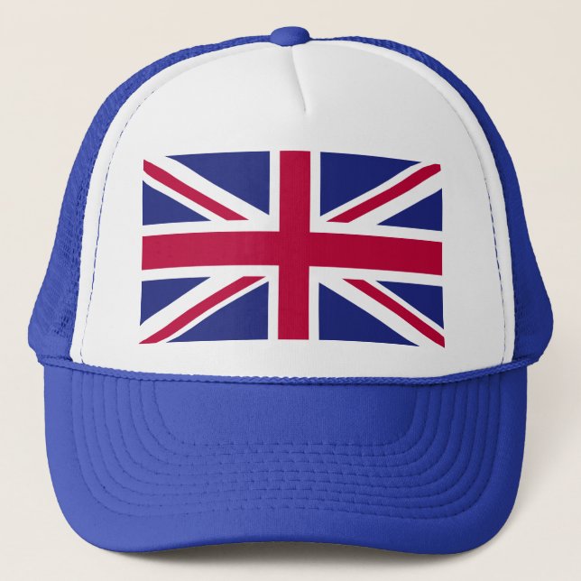 Boné Trucker Hat com bandeira da União Britânica, Reino (Frente)