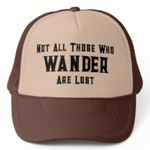 Trucker Hat com Citação: Nem Todos Aqueles Que Vag