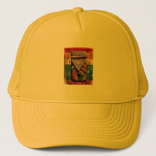 Boné Trucker Hat com design Kalimba (Frente)