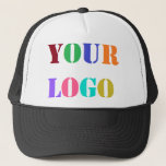 Boné Trucker Hat com foto de logotipo personalizado - P<br><div class="desc">Logotipo personalizado ou Promocional de texto Personalizado empresarial - Adicione seu logotipo / imagem ou texto / informações - Redimensione e mova elementos com a ferramenta de personalização.</div>