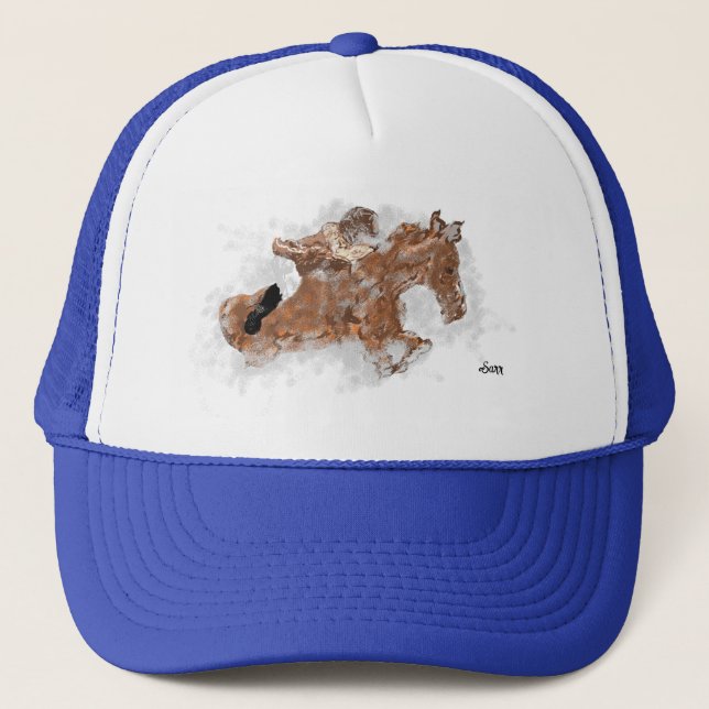 Boné Trucker Hat : Éther por Cavalo ou Caminhão (Frente)