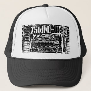Boné Trucker Hat Hat Trucker Hat com arma T22 de 75 mm