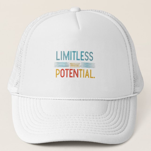 Boné Trucker hat - Limitless Potencial (Frente)