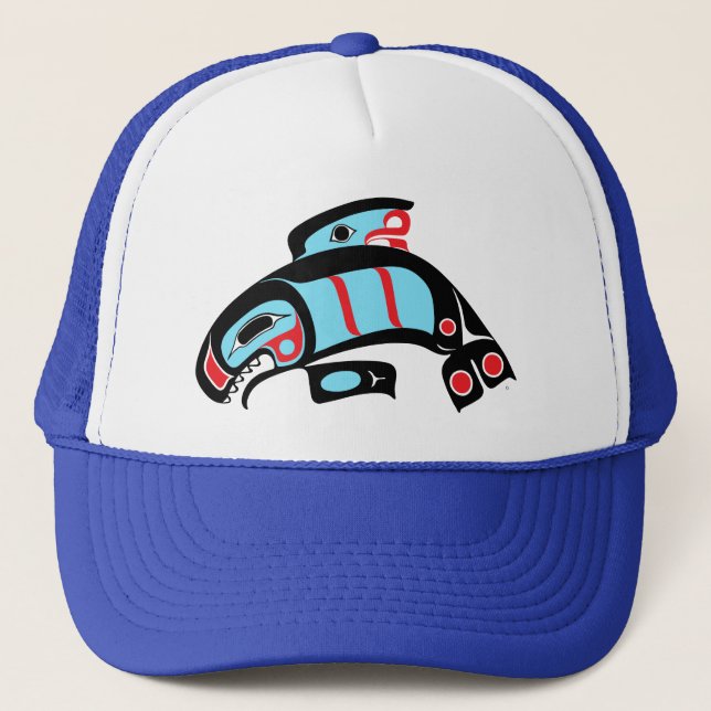 Boné Trucker Hat - Orca Native American Style (Frente)