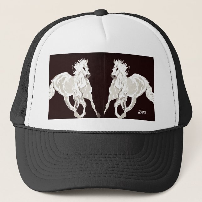 Boné Trucker Hat: Stallions na Corrida (Frente)