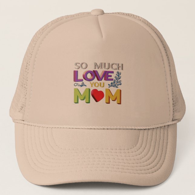 Boné Trucker Hat, tanto te amo mãe (Frente)