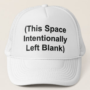 Boné Trucker Hat "This Space Intencionalmente Left Vazi