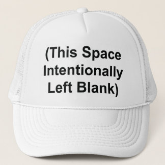 Boné Trucker Hat "This Space Intencionalmente Left Vazi