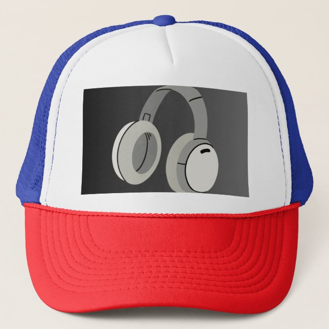 Boné Trucker Hats Headphones (Frente)
