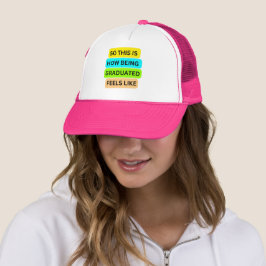 Boné Trucker Hink Rosa quente SO_NOT_IS_HOW_BEING_FORMA