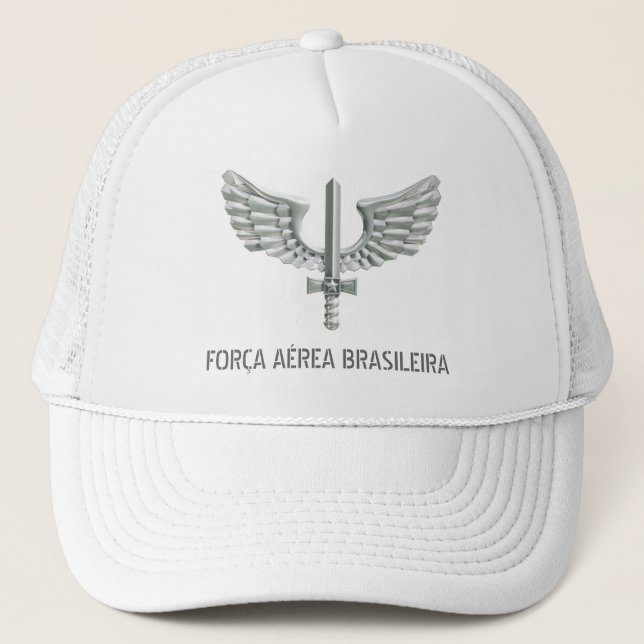 Boné Trucker Importado Força Aérea Brasileira FAB (Frente)