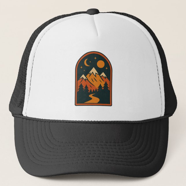 Boné Trucker Paisagem Celestial (Frente)