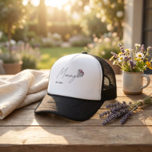 Boné Trucker Personalizado Mamãe EST. Ano para MÃE