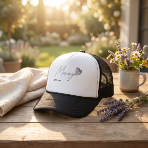 Boné Trucker Personalizado Mamãe EST. Ano para MÃE
