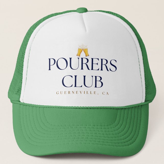 Boné Trucker Pourers Club – Ícone Cheers (Frente)