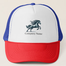 Boné Trucker Vermelho Branco Azul Personalizado