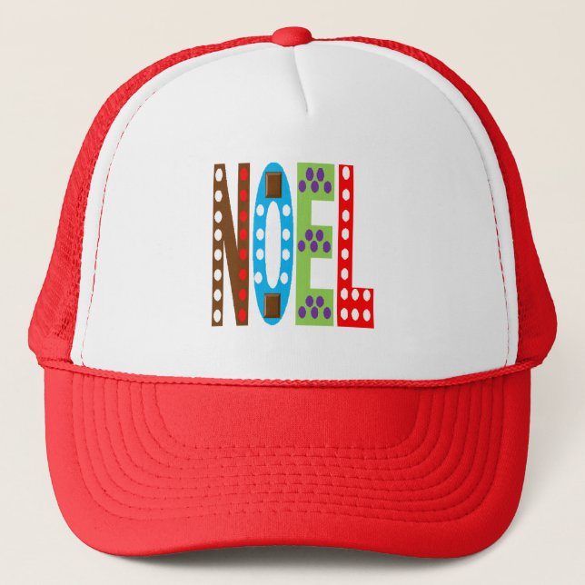 Boné Trucker vermelho NATAL CHOCOLATE BOMBONS (Frente)