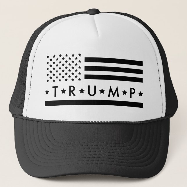 Boné Trump 2024 Trucker Hat Pro-Democracy (Frente)