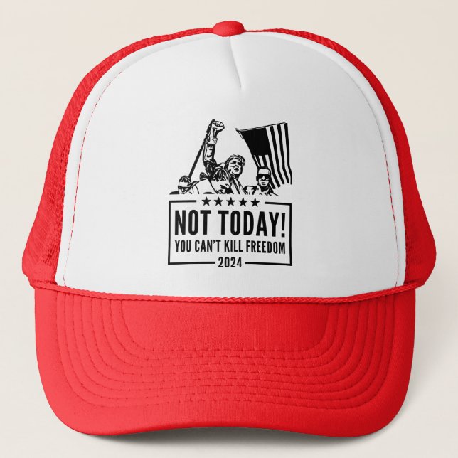 Boné Trump 2024 Trucker Hat Pro-Democracy (Frente)
