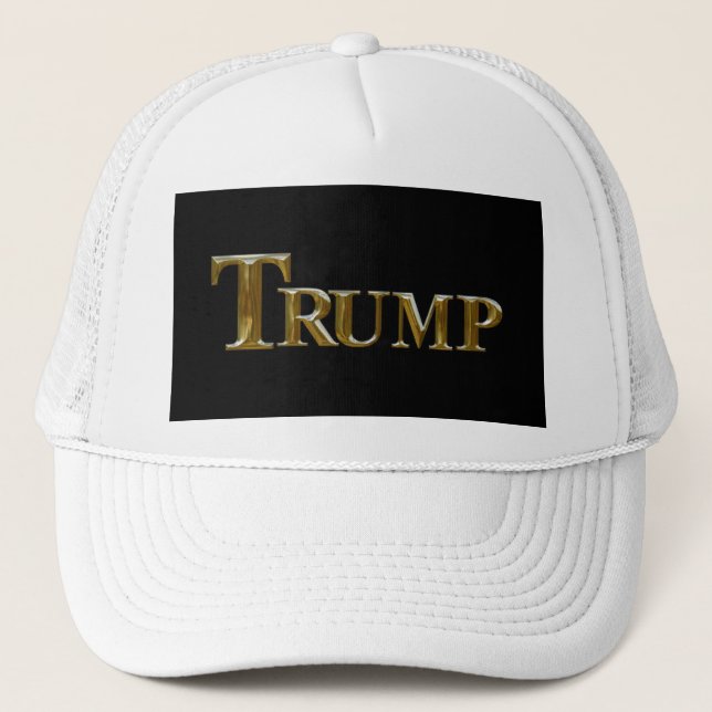 BONÉ TRUMP EUA DOURADO (Frente)