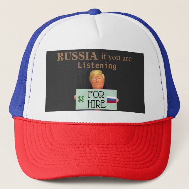 Boné Trump For Hire Hire Hat (Frente)