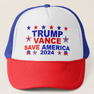 Boné Trump Vance 2024 Save America