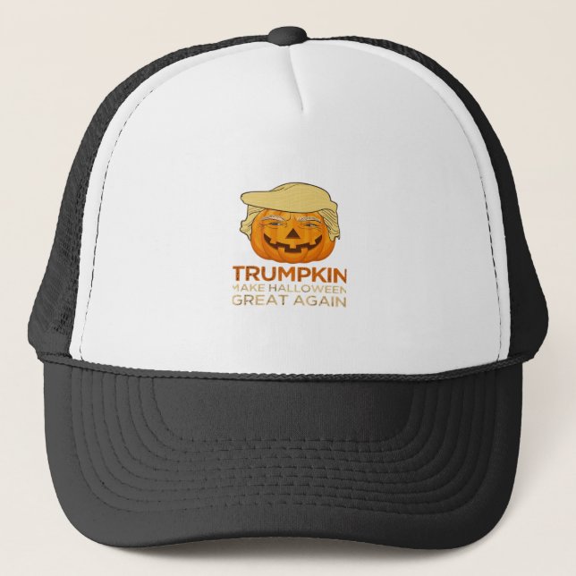 Boné Trumpkin Halloween Engraçado Clássico (Frente)