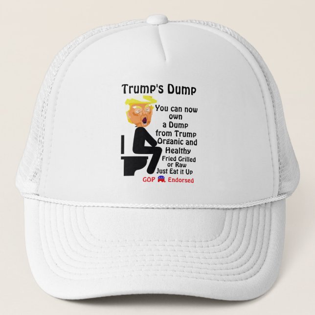 Boné Trump's Dump Trucker Hat (Frente)