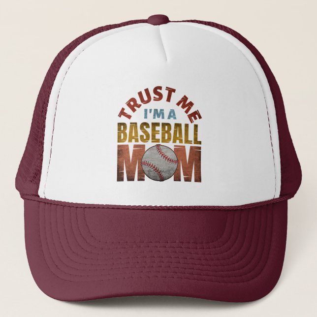 BONÉ TRUST ME I'M A BASEBALL MOM (Frente)