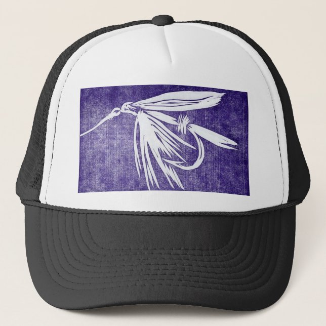 Boné Truta Clássica Voa Hat "Wet Fly Purple" (Frente)