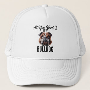 Boné Tudo o que você precisa é amor e um Bulldog