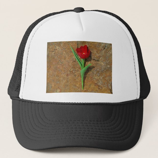 Boné Tulipa vermelha e amarela (Frente)