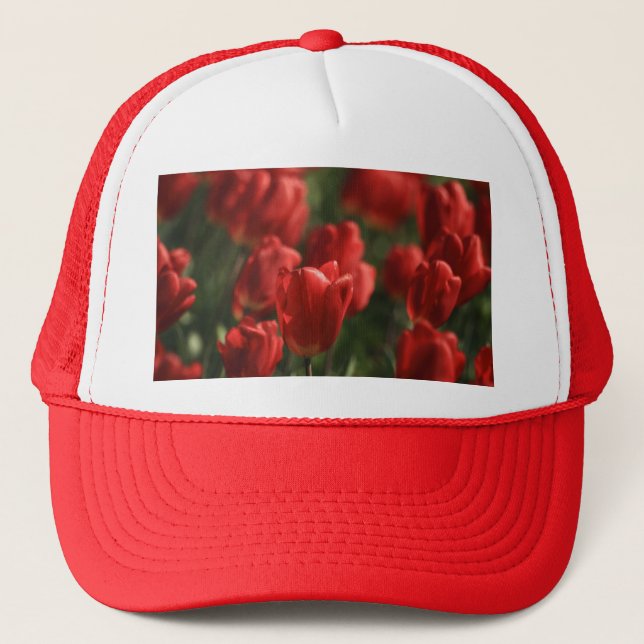 Boné Tulipas vermelhas (Frente)