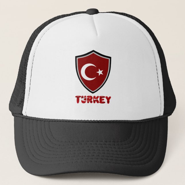 Boné Turkey flag trucker hat (Frente)