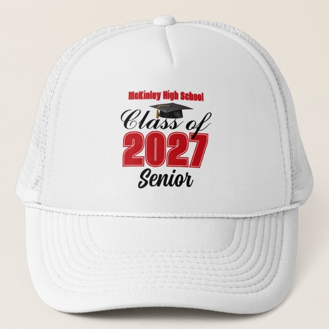 Boné Turma Vermelha de 2027 Senior High School (Frente)