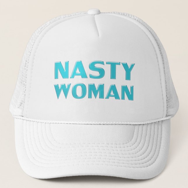 Boné Turquesa azul-clara, azul-claro, "mulher nojenta" (Frente)