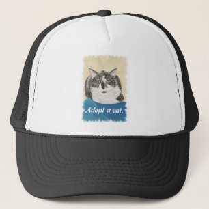 Boné Tuxedo Cat Adota chapéus de promoção para gatos