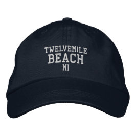 Boné Twelvemile Beach Michigan Embroidered Baseball Hat