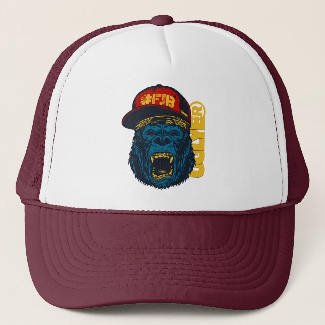 Boné UGLYE ®️ Feroz Gorilla Trucker Hat (Frente)