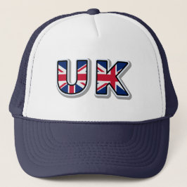 Boné UK British Union Jack Navy Blue Trucker Hat