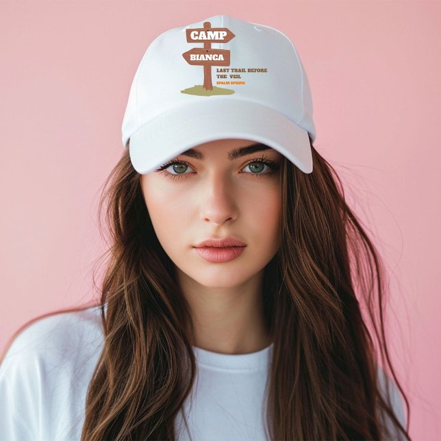 Boné Última trilha antes do véu acampar a Bachelorette (Criador carregado)