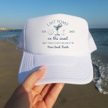 Boné Último Brinde Na Festa de solteira Da Praia Costei<br><div class="desc">Comemore em estilo com o último brinde no batedor da Bachelorette Party Trucker Hat. Esta moda que apresenta um design vibrante na praia e um slogan lúdico, perfeito para as festas de solteirona de praia. Com uma malha clássica e um fecho ajustável, ele garante um ajuste confortável para o desgaste...</div>