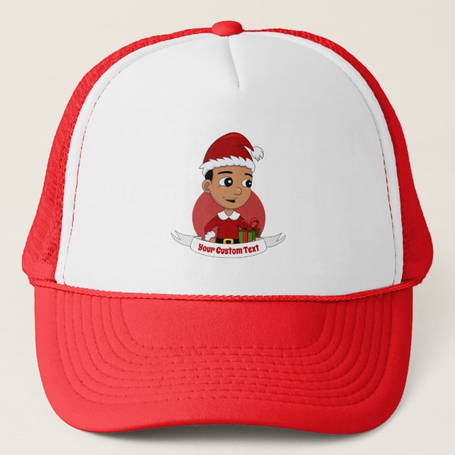 Boné Um belo desenho animado de Natal, Trucker Hat (Frente)