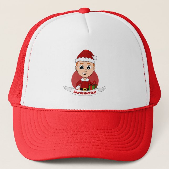 Boné Um belo desenho animado de Natal, Trucker Hat (Frente)