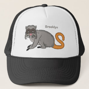 Boné Um desenho animado do Imperador Bonito Tamarin