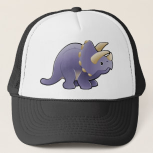 Boné Um dinossauro amigável bonito do triceratops